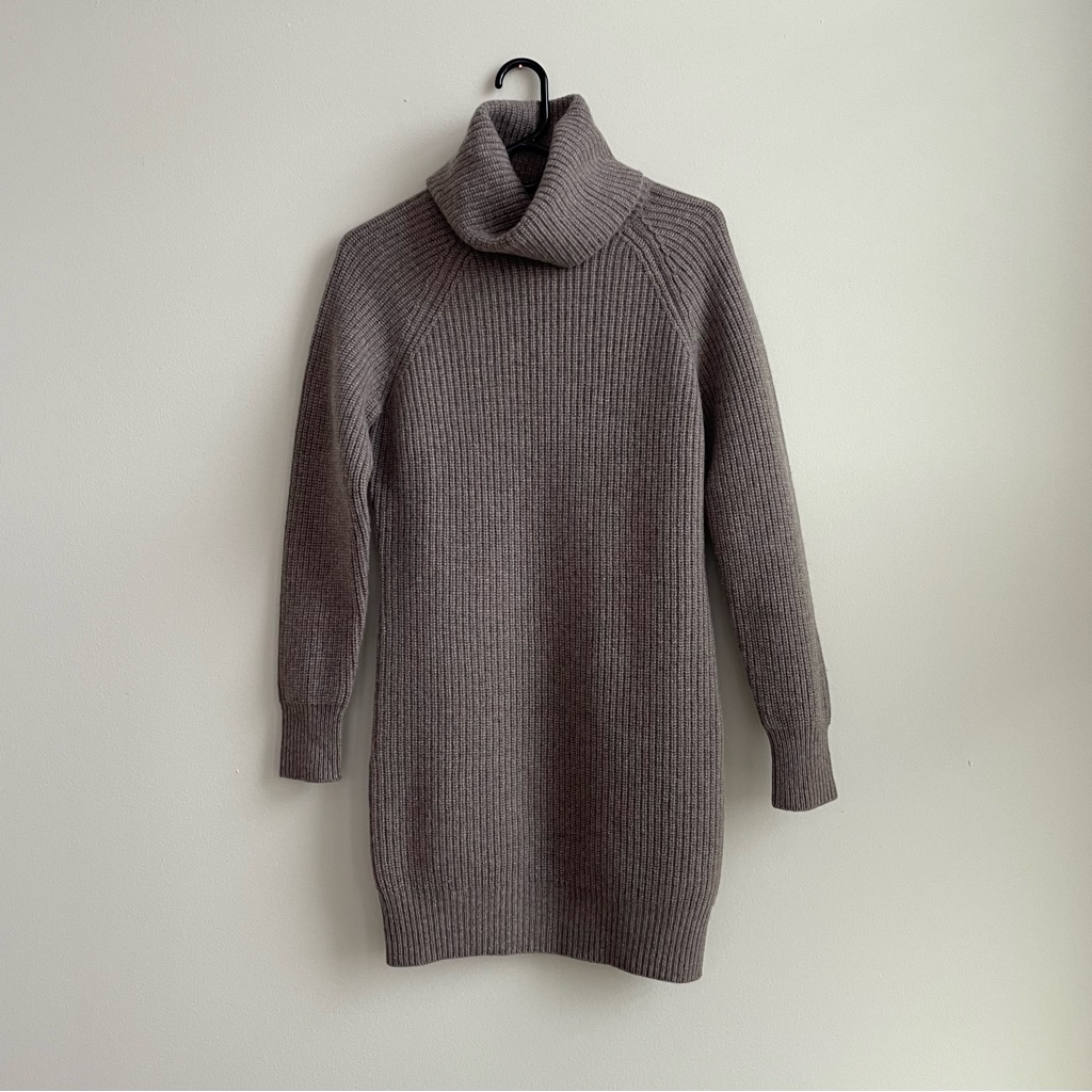 N.Peal Heavyweight 6-Ply Cashmere Turtleneck Sweater Dress | Size S